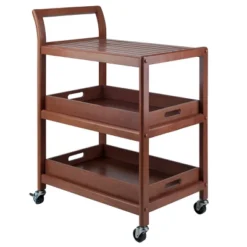 Albert Entertainment Cart Walnut - Winsome -Furniture Sale Store GUEST e7e3cb12 72ef 4cf5 9198 8f336c19c4fd