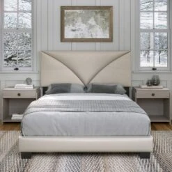 Cornerstone Faux Leather Upholstered Bed Frame - Boyd Sleep Eco Dream -Furniture Sale Store GUEST e8251f7a 4cfd 4865 ba49 6b672dbc804a