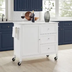 Soren Stone Top Kitchen Island/Cart White - Crosley 31 Soren Stone Top Kitchen Island/Cart White - Crosley -Furniture Sale Store GUEST e86a7d0a ca91 4f53 940f ae514cc39513