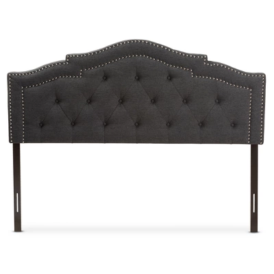 Queen Edith Modern And Contemporary Fabric Headboard Dark Gray - Baxton Studio 1 Queen Edith Modern And Contemporary Fabric Headboard Dark Gray - Baxton Studio