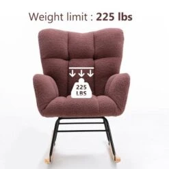 Epping Accent Modern Armchair Faux Shearling Fabric Nursery Glider Rocker, Wingback Chair Rocking Chairs-Maison Boucle 19 Epping Accent Modern Armchair Faux Shearling Fabric Nursery Glider Rocker, Wingback Chair Rocking Chairs-Maison Boucle -Furniture Sale Store GUEST e92a0372 6d9a 46ea 8b0d 03df3c46fe60