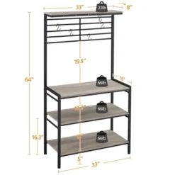 Yaheetech 4-Tier Kitchen Storage Rack With High Display Shelf -Furniture Sale Store GUEST e957dbd1 88ac 403c bf0a 6ba017e41f54