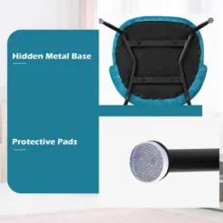 Tangkula Dining Chair Set Of 2 Upholstered Velvet Chair Set W/ Metal Base For Living Room -Furniture Sale Store GUEST e9a5247c f744 43f5 a02d cd5a17765269