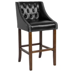 Merrick Lane Upholstered Barstool 30" High Transitional Tufted Barstool With Accent Nail Trim 37 Merrick Lane Upholstered Barstool 30" High Transitional Tufted Barstool With Accent Nail Trim -Furniture Sale Store GUEST eae598d6 792d 4619 8d0e c91d86814830