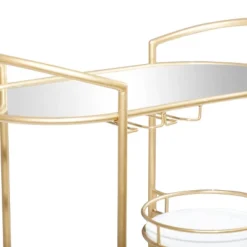 Contemporary Iron Bar Cart Gold - Olivia & May 19 Contemporary Iron Bar Cart Gold - Olivia & May -Furniture Sale Store GUEST eb797672 c6aa 48b0 a69b 8360533b1b21