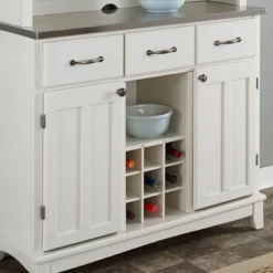 Stainless Top And Hutch Sideboard Buffet Servers- Home Styles -Furniture Sale Store GUEST eb8ac7dd f7bc 4b47 aa3d d7609b2a26ec