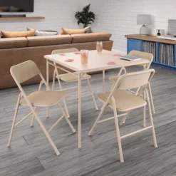 5pc Folding Table And Chair Set Tan - Room & Joy -Furniture Sale Store GUEST ec23cd68 ec03 4991 80c7 6959abf5d436