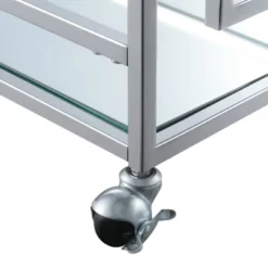 Town Square Bar Cart Clear Glass/Mirror/Chrome - Breighton Home -Furniture Sale Store GUEST ec70cc6a cc5b 458c 8edf e4912a45540b