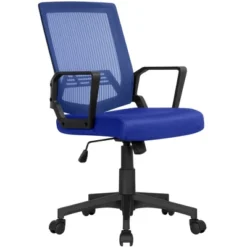 Yaheetech Adjustable Mid-Back Office Chair Computer Chair With Wheels -Furniture Sale Store GUEST eccb47b9 2acb 44c5 bb29 6a31202a71cc