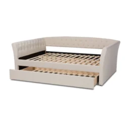Delora Upholstered Daybed With Trundle Beige - Baxton Studio -Furniture Sale Store GUEST ee4e8f8b a449 477a b279 c82f8e0c044f