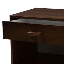 Deirdre Modern And Contemporary Wood 1 Drawer Nightstand - Baxton Studio -Furniture Sale Store GUEST ee6fbf44 e803 43e7 9a44 1cdbbf69091f