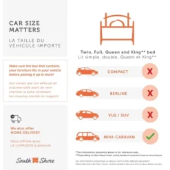 Queen Versa Platform Bed - South Shore -Furniture Sale Store GUEST ee81553b 6762 4a17 9fe1 a7af7465a237