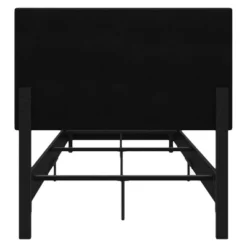 Twin Janford Upholstered Bed Black Faux Leather - Room & Joy -Furniture Sale Store GUEST eed78db5 922c 433b b27b a3a6b22ae9dc