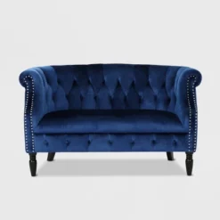 Milani Scroll Arm Loveseat - Christopher Knight Home -Furniture Sale Store GUEST ef09ed37 a1a5 40d9 b6c7 c7de076c545a