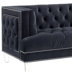 64" Ansario Sofa Charcoal Velvet - Acme Furniture -Furniture Sale Store GUEST ef547757 3d00 4d03 b6da 1d78b86d4247