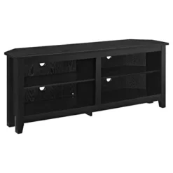 Transitional 4 Cubby Wood Open Storage Corner TV Stand For TVs Up To 65" - Saracina Home 14 Transitional 4 Cubby Wood Open Storage Corner TV Stand For TVs Up To 65" - Saracina Home -Furniture Sale Store GUEST efafe04f 1473 41ec b724 7acfdf557b35