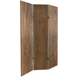 6" Double Sided Wood Grain Canvas Room Divider Brown - Oriental Furniture 9 6" Double Sided Wood Grain Canvas Room Divider Brown - Oriental Furniture -Furniture Sale Store GUEST f089e4a8 9c63 49f2 a796 d5910e16debd