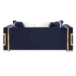 80" Virrux Loveseat Blue Velvet/Gold Finish - Acme Furniture -Furniture Sale Store GUEST f27f9eec e7a8 4ef1 9139 5ad950d63f6a
