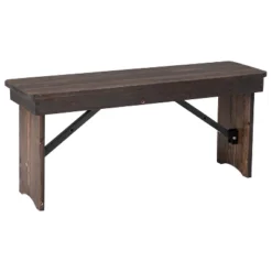 Merrick Lane Antique Solid Pine Folding Farmhouse Style Bench -Furniture Sale Store GUEST f2b47ff4 fc64 41ee b5a2 08e74b590d63