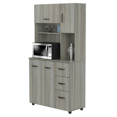 Kitchen/Microwave Storage Cabinet Smoke Oak - Inval 6 Kitchen/Microwave Storage Cabinet Smoke Oak - Inval - Image 6