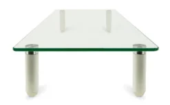 Mount-It! Glass Desktop Monitor Stand Riser | Raised Laptop Stand Organizer | 22 Inches Wide Clear Tempered Glass | Supports Up To 44 Pounds -Furniture Sale Store GUEST f2e8efe4 8571 4a97 96c4 ea36abffb06e