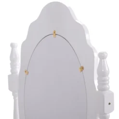 Tangkula White Vanity Mirror Wood Makeup Dressing Table Stool Set White (Mirror, 3 Drawers, Stool) 9 Tangkula White Vanity Mirror Wood Makeup Dressing Table Stool Set White (Mirror, 3 Drawers, Stool) -Furniture Sale Store GUEST f337c7f2 588e 40e3 a956 eecaddfc7ac2