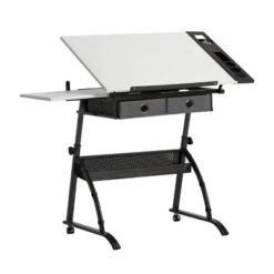 Core Drawing Table And Stool Set Charcoal Black/White - Studio Designs -Furniture Sale Store GUEST f37d9eed 7426 472b 85bb 1de8cf89b3a5