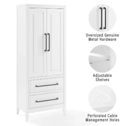 Genevieve Storage Pantry White - Crosley -Furniture Sale Store GUEST f3bdf540 b177 4775 9004 11818cf1ee20