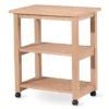 Wood Microwave Kitchen Cart In Brown-Pemberly Row