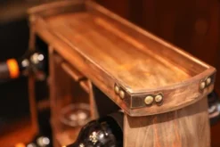 Vintiquewise Decorative Wooden 8 Bottle Rustic Wine Rack With Glasses Holder 7 Vintiquewise Decorative Wooden 8 Bottle Rustic Wine Rack With Glasses Holder -Furniture Sale Store GUEST f3ee535f a427 49a6 85ea 4493396c9130