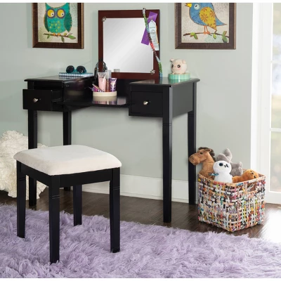 Camden Vanity Set Black Cherry - Linon 10 Camden Vanity Set Black Cherry - Linon - Image 10