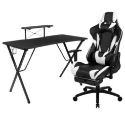 BlackArc Tango Gaming Desk & Chair Set - Reclining Gaming Chair With Slide-Out Footrest & Gaming Desk With Cupholder/Headphone Hook 27 BlackArc Tango Gaming Desk & Chair Set - Reclining Gaming Chair With Slide-Out Footrest & Gaming Desk With Cupholder/Headphone Hook -Furniture Sale Store GUEST f49a3922 8a3e 4b16 9cb8 60293e160b7c