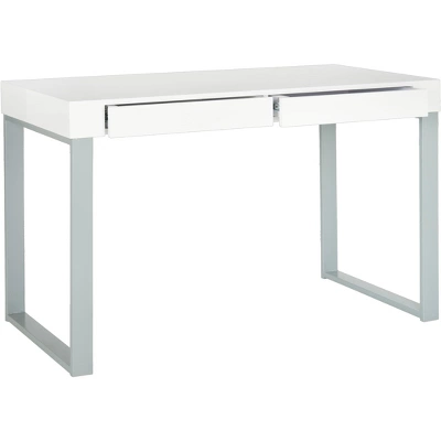 Barton Desk - White/Grey - Safavieh 2 Barton Desk - White/Grey - Safavieh - Image 2