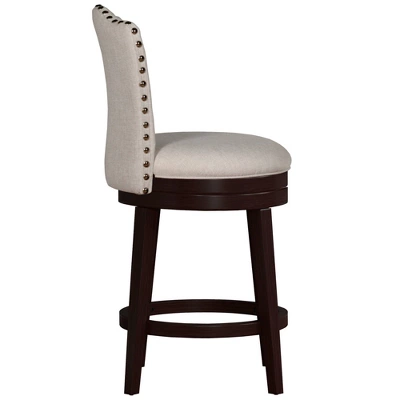 Edenwood Swivel Counter Height Barstool Cream - Hillsdale Furniture 3 Edenwood Swivel Counter Height Barstool Cream - Hillsdale Furniture - Image 3