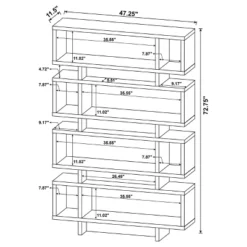 Reid 4 Shelf Bookcase - Coaster -Furniture Sale Store GUEST f6c8f459 5757 4823 beca 3f860ea6f78d