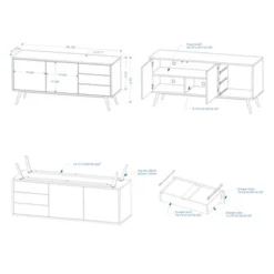 Glenwillow Home Atlas 59" Mid-Century Modern Buffet/Sideboard/TV Console 18 Glenwillow Home Atlas 59" Mid-Century Modern Buffet/Sideboard/TV Console -Furniture Sale Store GUEST f7c02d78 b5cf 45e7 a864 323384261e8f