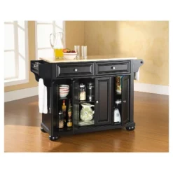 Alexandria Natural Wood Top Kitchen Island - Black - Crosley 9 Alexandria Natural Wood Top Kitchen Island - Black - Crosley -Furniture Sale Store GUEST f7c3adac 9e66 4811 ac57 2d7e13ce9f5a