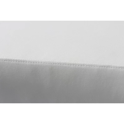 Amanda Faux Leather Bench White - Armen Living 3 Amanda Faux Leather Bench White - Armen Living - Image 3