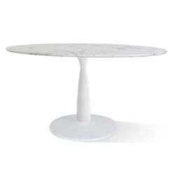 Harris 59'' Artificial Top Oval Dining Table With Pedestal Base In White-The Pop Maison 11 Harris 59'' Artificial Top Oval Dining Table With Pedestal Base In White-The Pop Maison -Furniture Sale Store GUEST f9c55d53 9586 4f14 b6ed 1afde4b8de7b