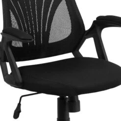 Flash Furniture Mid-Back Designer Black Mesh Swivel Task Office Chair With Open Arms -Furniture Sale Store GUEST fa3f44b6 0f77 456c 883b 96b3d8d20c71