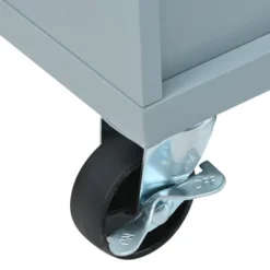 Rubberwood Countertop Kitchen Island, 4 Wheel Kitchen Trolley With Spice Rack, Towel Rack, 3 Open Shelves And 2 Drawers - ModernLuxe -Furniture Sale Store GUEST facd78a3 cd53 4e17 ad16 e374e1b1e42f