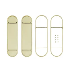 20" 2 Tier Warm Metal Hanging Bracket Wall Mounted Shelf Gold - Danya B. -Furniture Sale Store GUEST fb20f429 274a 4bb1 9729 2af707e2a88f