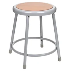 2pk Heavy Duty Steel Barstool Gray - Hampden Furnishings