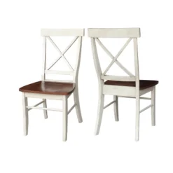 5pc 36" Dining Set RoundExtendable Dining Table Wood/Antiqued Almond/Espresso - International Concepts -Furniture Sale Store GUEST fbbb2e57 d928 47dd b5b9 39aa4e3da717