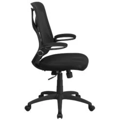 Flash Furniture High Back Black Mesh Executive Swivel Ergonomic Office Chair With Adjustable Lumbar, 2-Paddle Control And Flip-Up Arms -Furniture Sale Store GUEST fbbd1a4f ed9e 4964 ba68 634b618f3a62