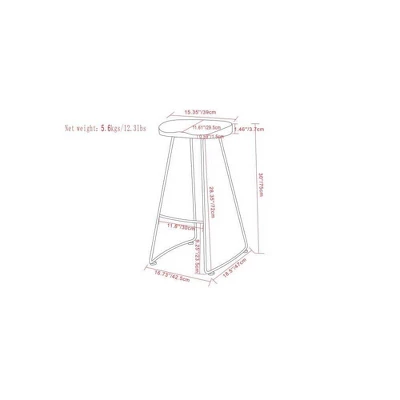 Set Of 2 Leemington Saddle Barstools - WyndenHall 6 Set Of 2 Leemington Saddle Barstools - WyndenHall - Image 6
