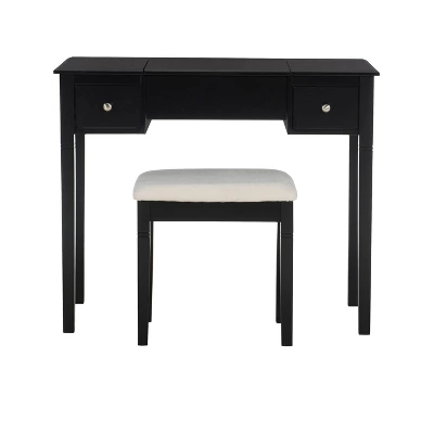 Camden Vanity Set Black Cherry - Linon 3 Camden Vanity Set Black Cherry - Linon - Image 3