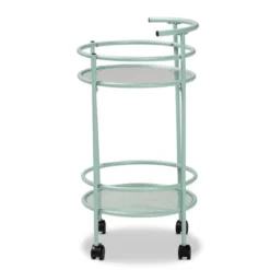 Newell Metal 2 Tier Kitchen Cart Mint Green/Black - Baxton Studio 9 Newell Metal 2 Tier Kitchen Cart Mint Green/Black - Baxton Studio -Furniture Sale Store GUEST fc523929 9e2c 42d3 8a6d 3d29a8058f4c