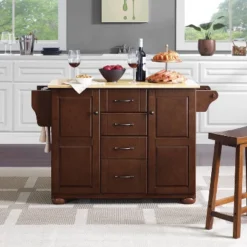 Eleanor Kitchen Island With Wood Top Natural - Crosley -Furniture Sale Store GUEST fcc69fd4 b8fb 43aa 8270 bbe30167c136