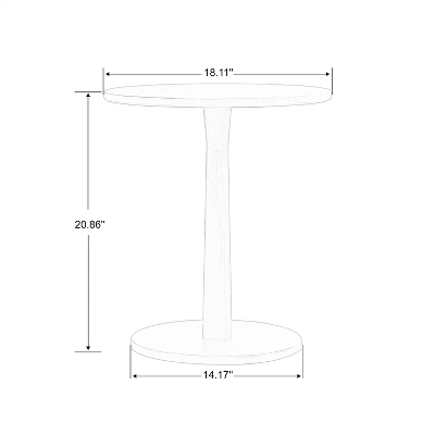 Carl Armless Fabric Upholstered Accent Chair Set Of 2 With Round Wood Side Table Slipper Chairs Sets-Maison Boucle 8 Carl Armless Fabric Upholstered Accent Chair Set Of 2 With Round Wood Side Table Slipper Chairs Sets-Maison Boucle - Image 8